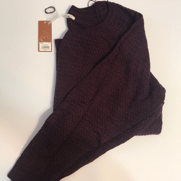 {Sonoma} Maroon Textured Sweater - New with Tags - Picture 4 of 9